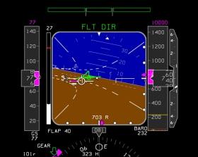 Nova tela traa rota de avies