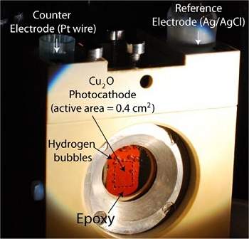 Fotossntese artificial: proteo atmica protege clula fotoeletroqumica