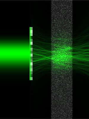 Laser penetra em materiais opacos