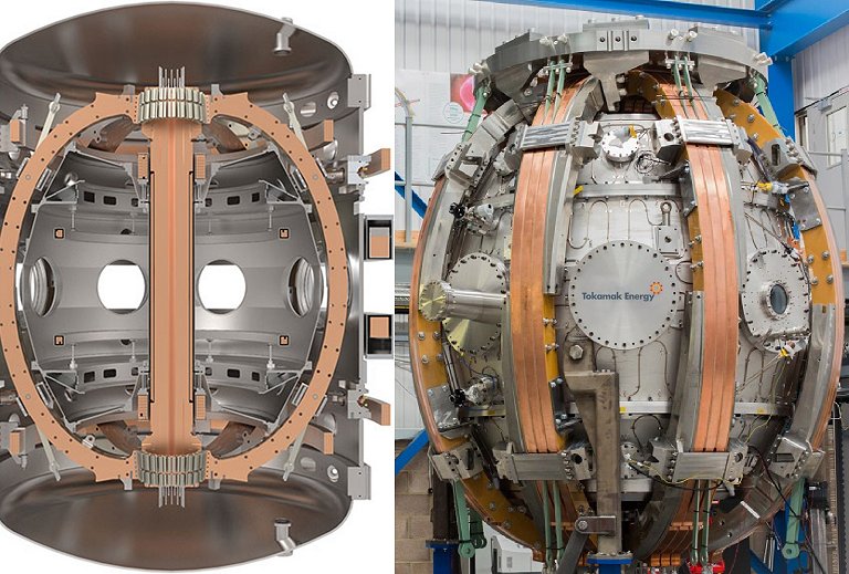 Temperatura para fuso nuclear  alcanada em reator esfrico de pequeno porte