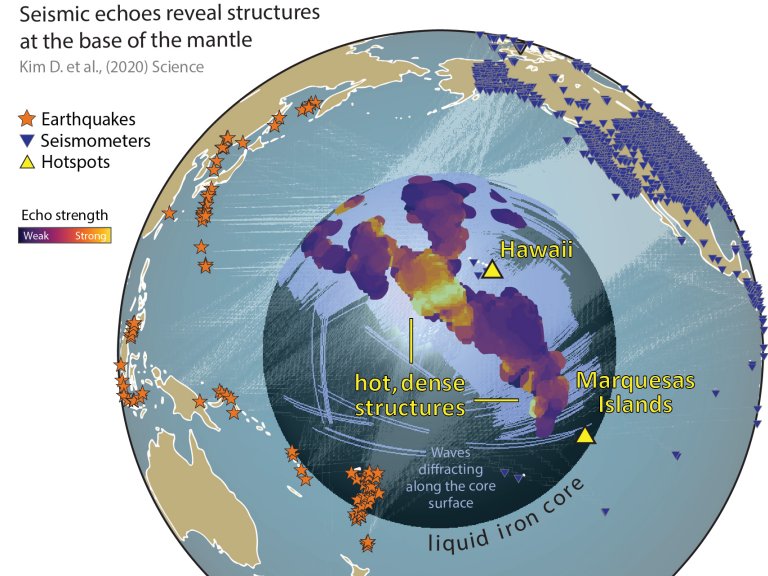 Descobertas estruturas gigantescas nas profundezas da Terra