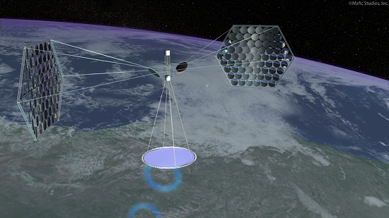 Usina solar espacial - energia solar dia e noite