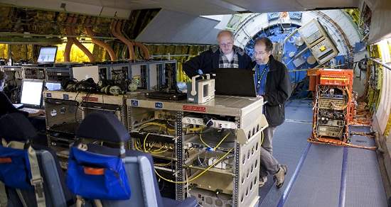 Telescpio voador decola a bordo de um 747