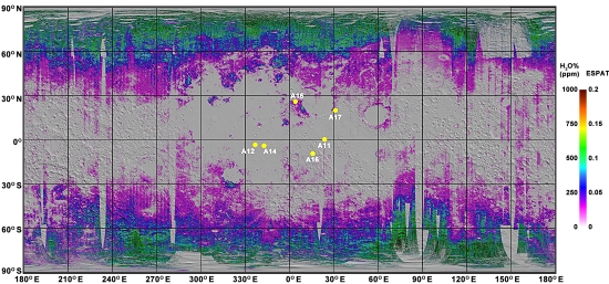 Mapa da gua na Lua