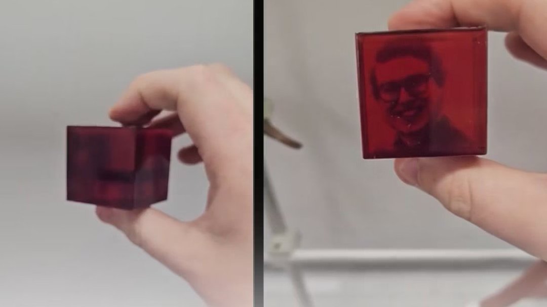 Tecnologia qumica usa luz para gravar e apagar imagens 3D