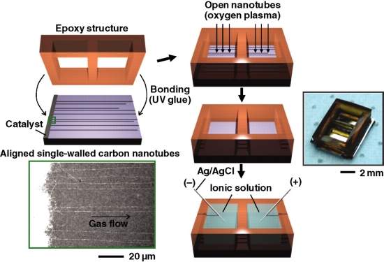 Membrana de nanotubos de carbono dessaliniza gua do mar