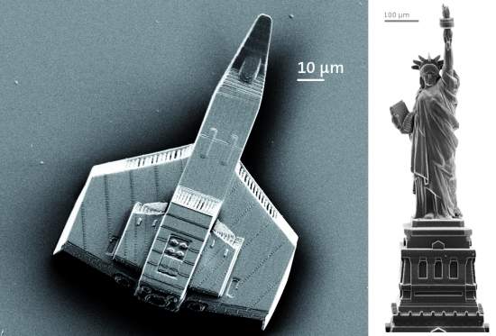 Impressora 3D produz micro e nanoestruturas