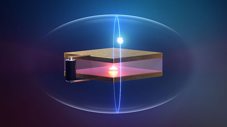 Interao entre luz e matria chega ao nvel dos ftons e tomos individuais