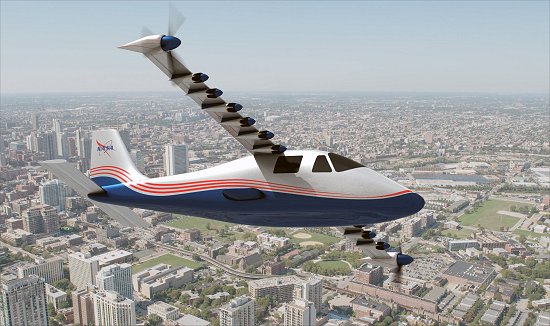 NASA construir X-avio eltrico com 14 motores