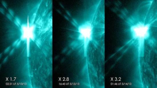 Erupes solares mais fortes do ano no atingiro a Terra