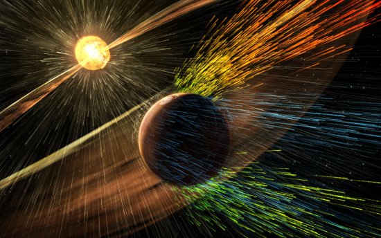 Sol est arrancando resto da atmosfera de Marte