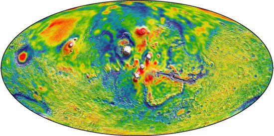 Mapa gravitacional de Marte revela o interior do planeta