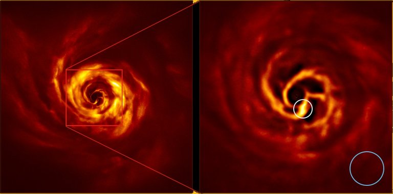 Telescpio capta sinais do nascimento de um planeta