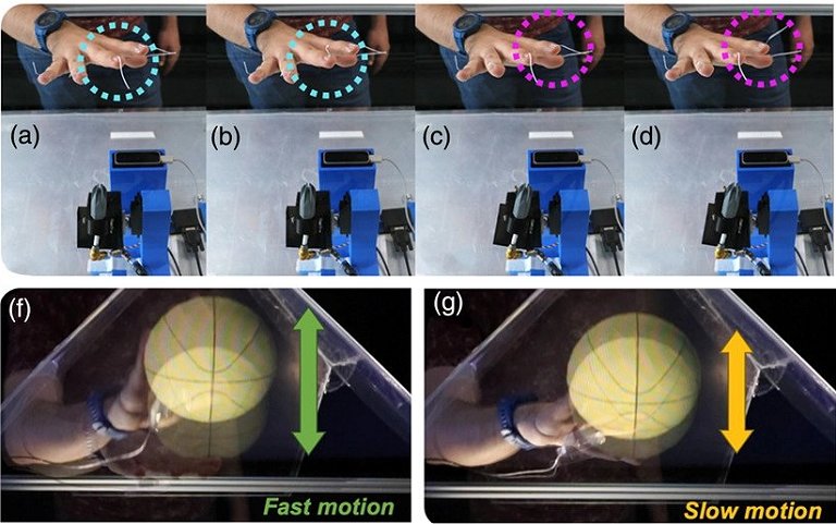 Hologramas tteis do ideia da tecnologia interativa do futuro