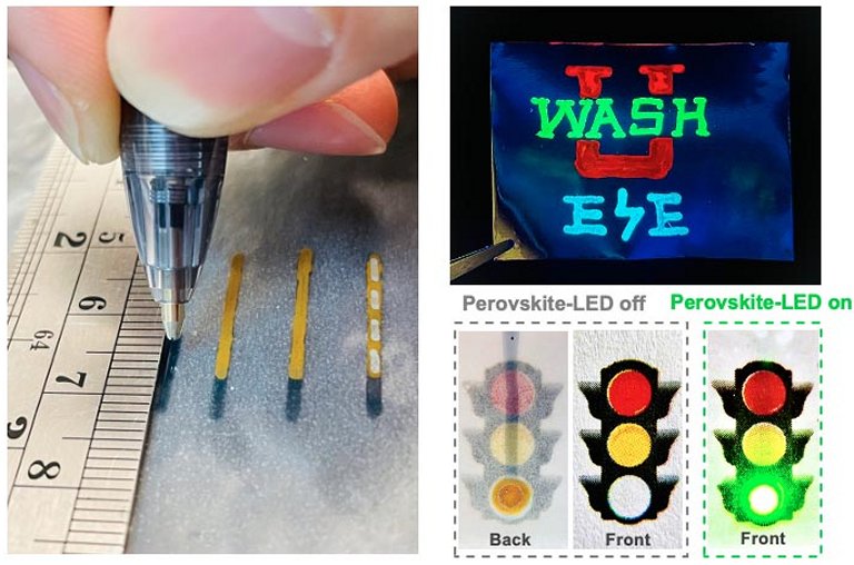 Simple ballpoint pen can write custom LEDs