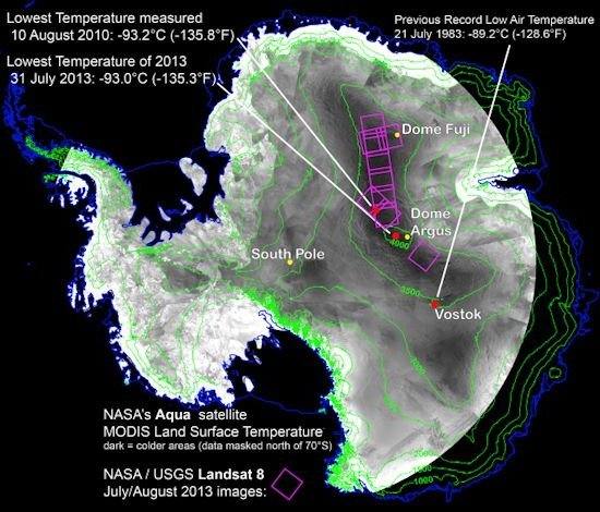 Lugar mais frio da Terra